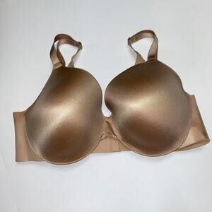 Soma Tan Beige Vanishing Back Full Coverage Bra Women's Size 38D